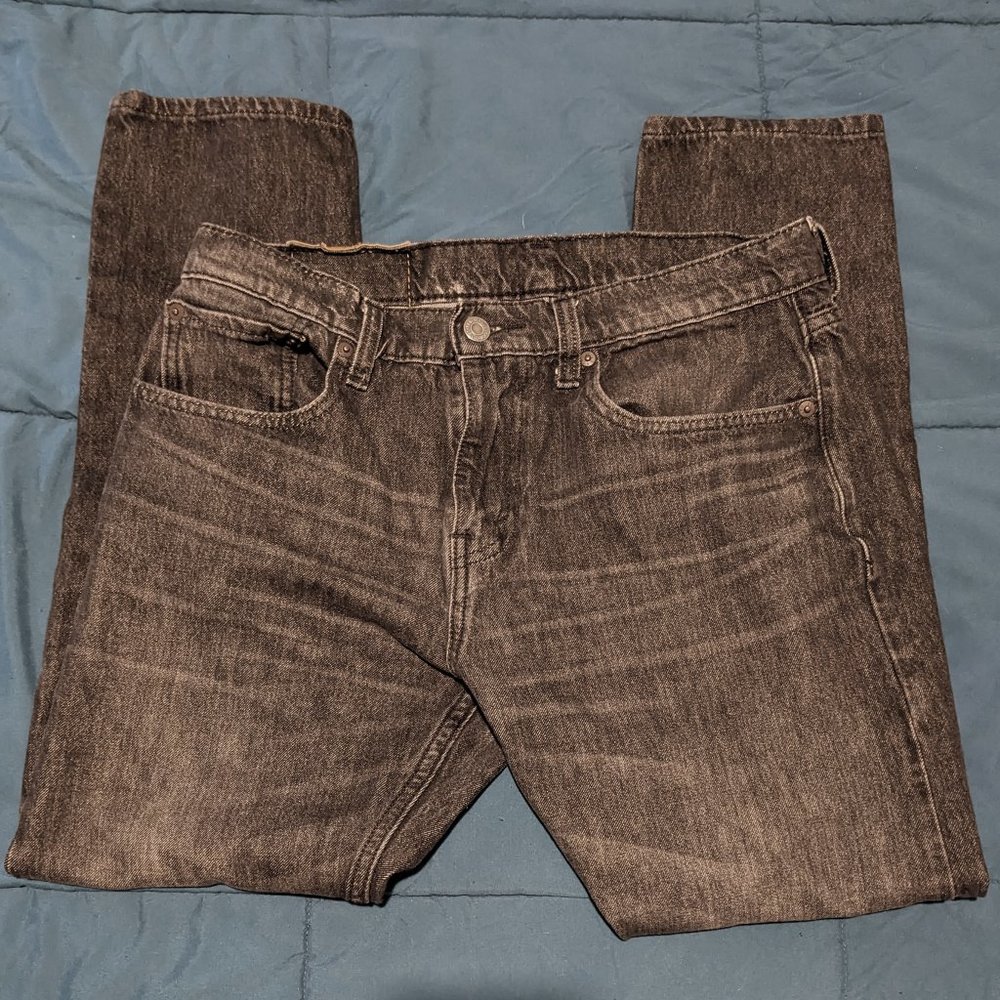 Levi's 512 men's 31x30 dark grey slim taper skinny denim jeans